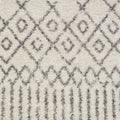 5' X 7' Gray And Ivory Geometric Distressed Area Rug
