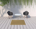 8' Tan Indoor Outdoor Runner Rug
