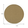 8' Tan Indoor Outdoor Runner Rug