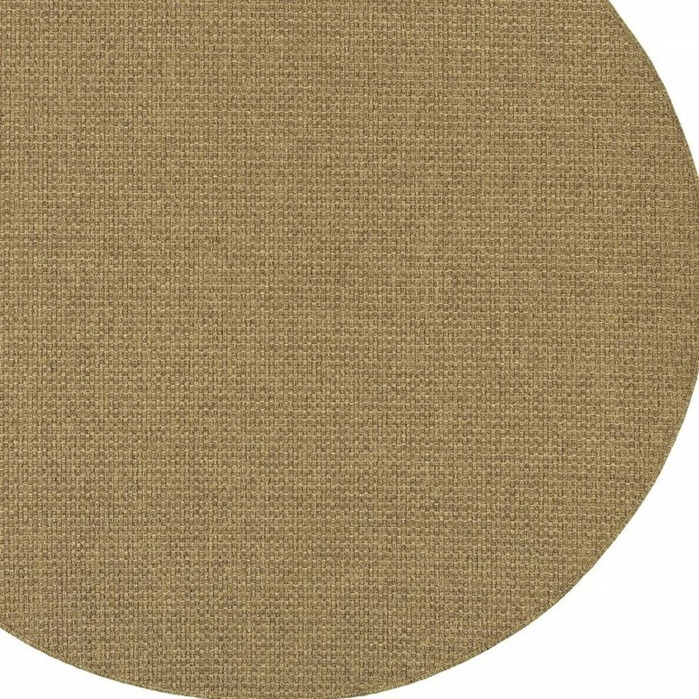 8' Tan Indoor Outdoor Runner Rug