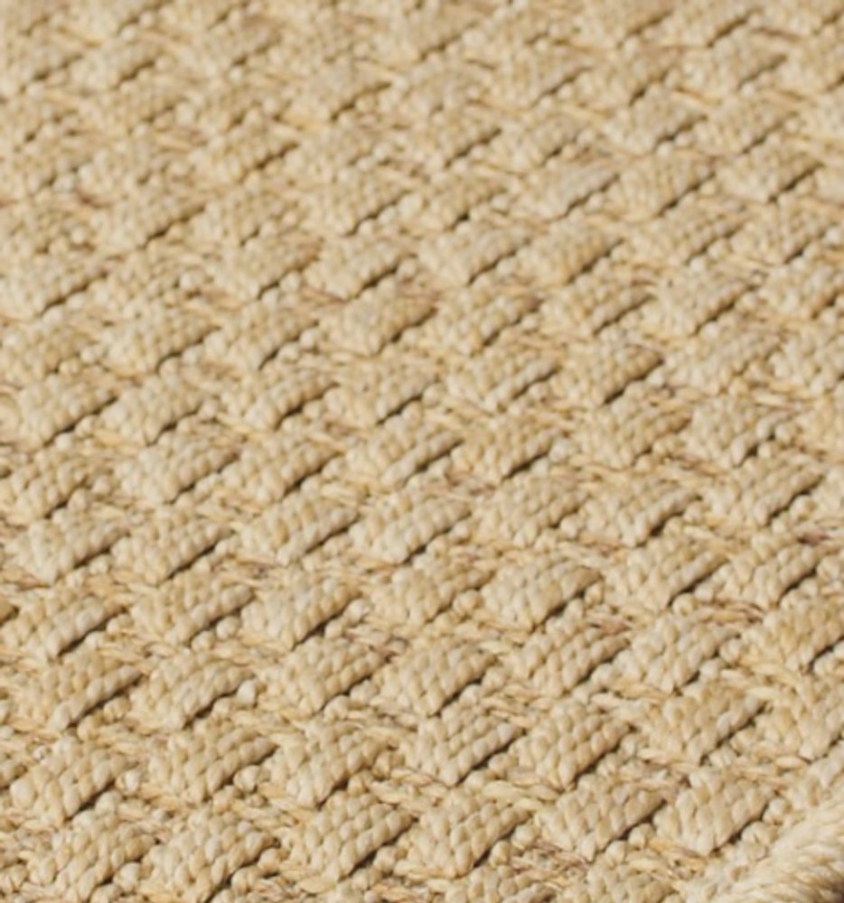 8' Beige Indoor Outdoor Runner Rug