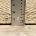 8' Beige Indoor Outdoor Runner Rug