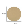 8' Beige Indoor Outdoor Runner Rug