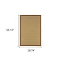 8' X 13' Beige Indoor Outdoor Area Rug