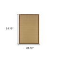 8' X 13' Beige Indoor Outdoor Area Rug