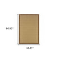 8' X 13' Beige Indoor Outdoor Area Rug