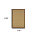 8' X 13' Beige Indoor Outdoor Area Rug