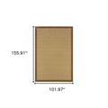 8' X 13' Beige Indoor Outdoor Area Rug