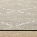 3' X 5' Gray And Ivory Indoor Outdoor Area Rug