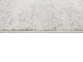 5' X 8' Ivory Distressed Ikat Pattern Area Rug