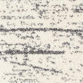 5' X 8' White And Gray Checkered Area Rug