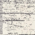 5' X 8' White And Gray Checkered Area Rug