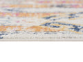 8' Gold And Ivory Southwestern Runner Rug