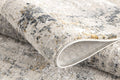 4' X 6' Gray and Ivory Abstract Power Loom Area Rug