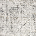 5' X 7' Gray and Ivory Abstract Area Rug