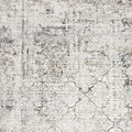 5' X 7' Gray and Ivory Abstract Area Rug