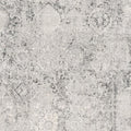 5' X 7' Gray and Ivory Abstract Area Rug