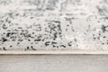 4' X 6' Gray and Ivory Abstract Power Loom Area Rug