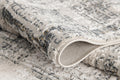 4' X 6' Gray and Ivory Abstract Power Loom Area Rug