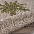 8' X 10' Beige Indoor Outdoor Area Rug