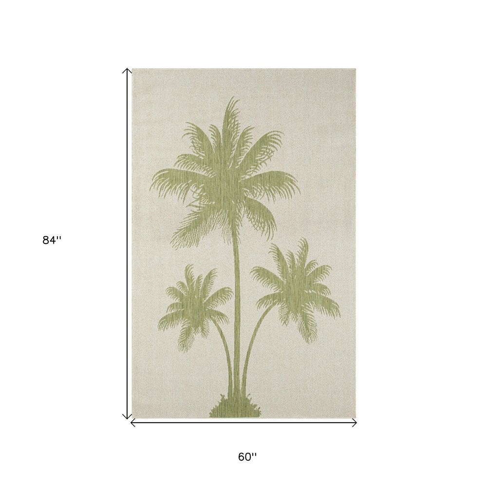 8' X 10' Beige Indoor Outdoor Area Rug