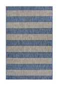 8' X 10' Blue And Gray Indoor Outdoor Area Rug