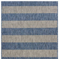 8' X 10' Blue And Gray Indoor Outdoor Area Rug