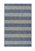 8' X 10' Blue And Gray Indoor Outdoor Area Rug