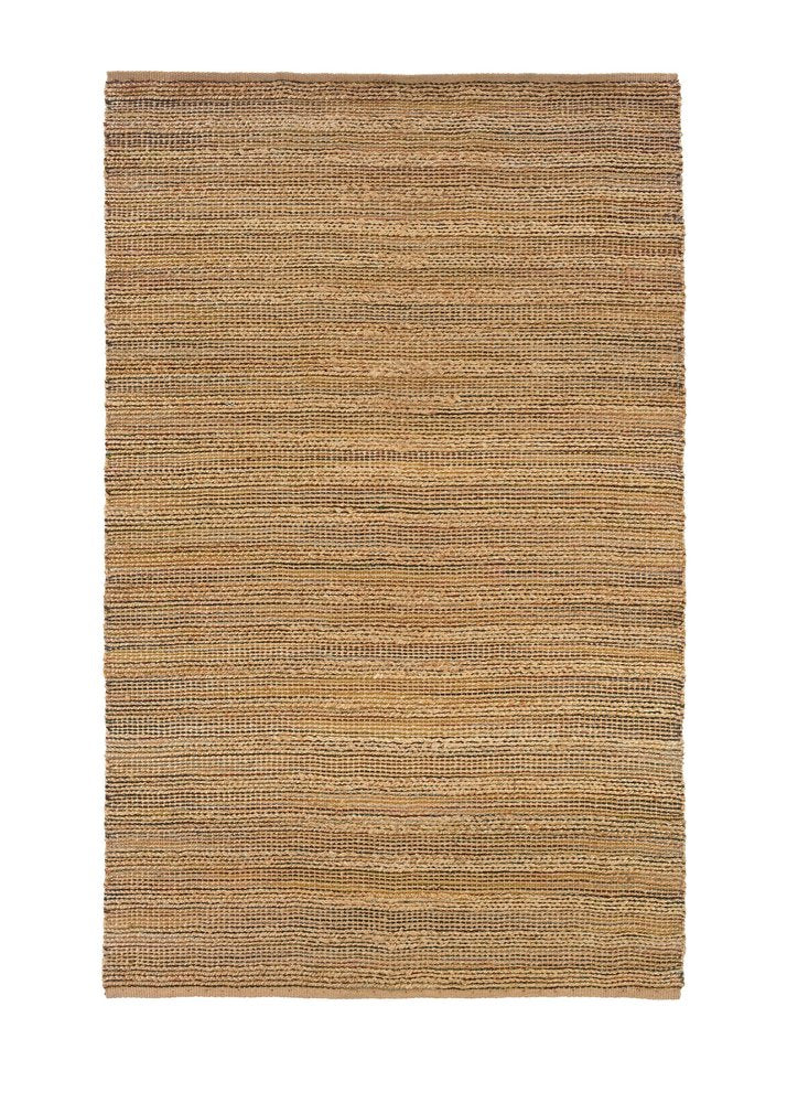 8' X 10' Brown Braided Jute Area Rug