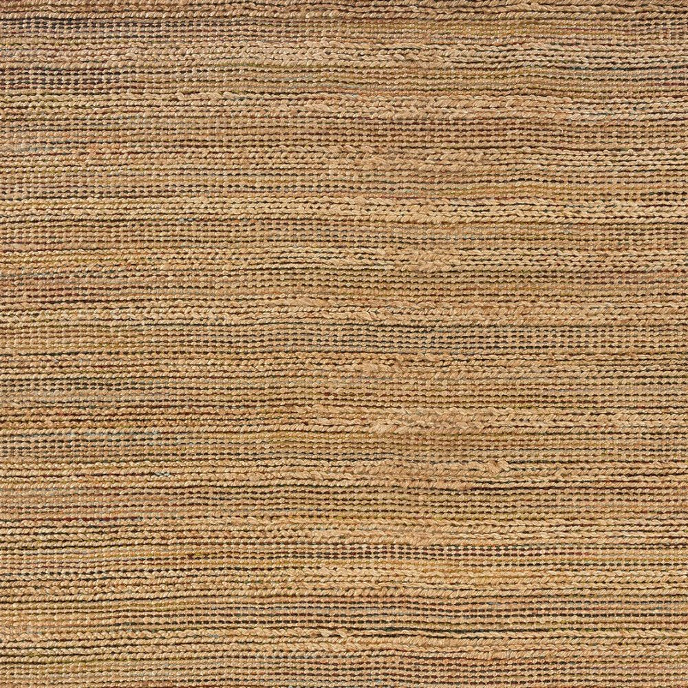 8' X 10' Brown Braided Jute Area Rug
