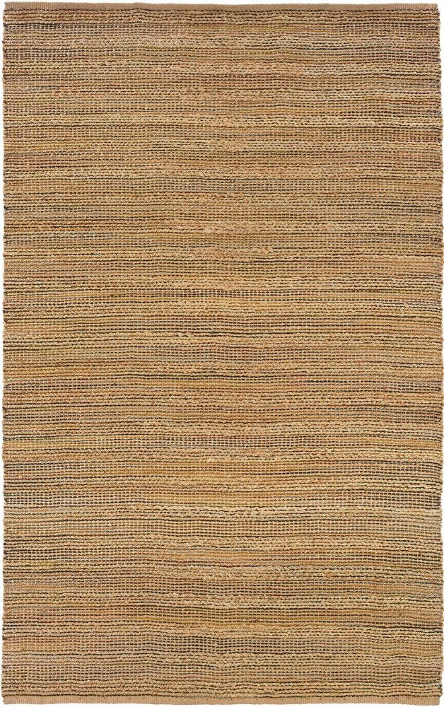 8' X 10' Brown Braided Jute Area Rug