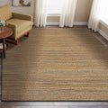 8' X 10' Brown Braided Jute Area Rug