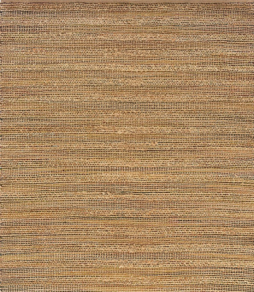 8' X 10' Brown Braided Jute Area Rug