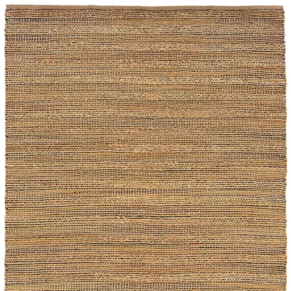 8' X 10' Brown Braided Jute Area Rug
