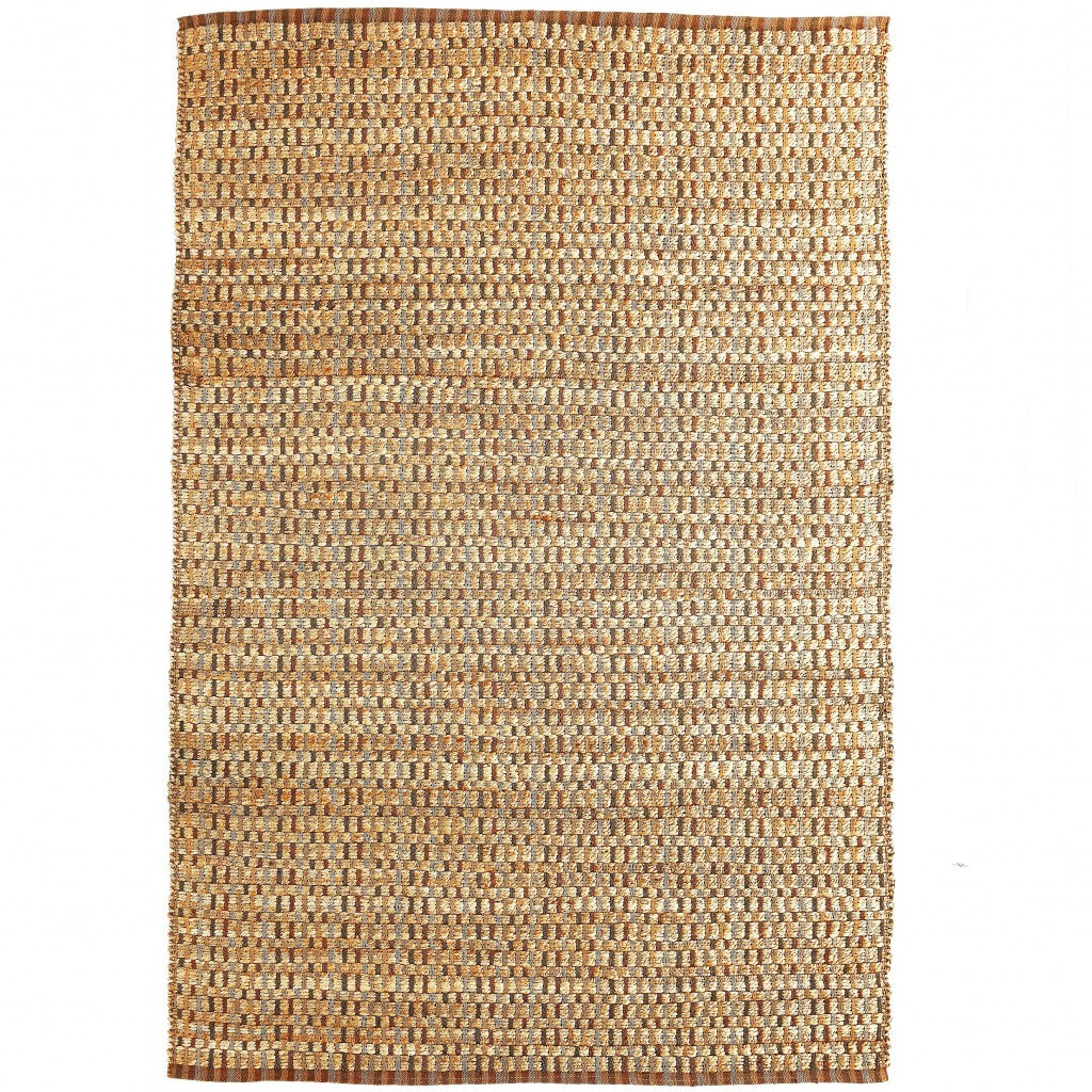 9' X 12' Tan Classic Interwoven Area Rug