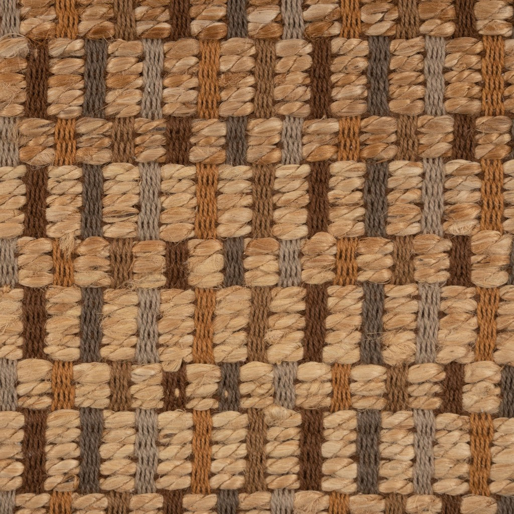 9' X 12' Tan Classic Interwoven Area Rug