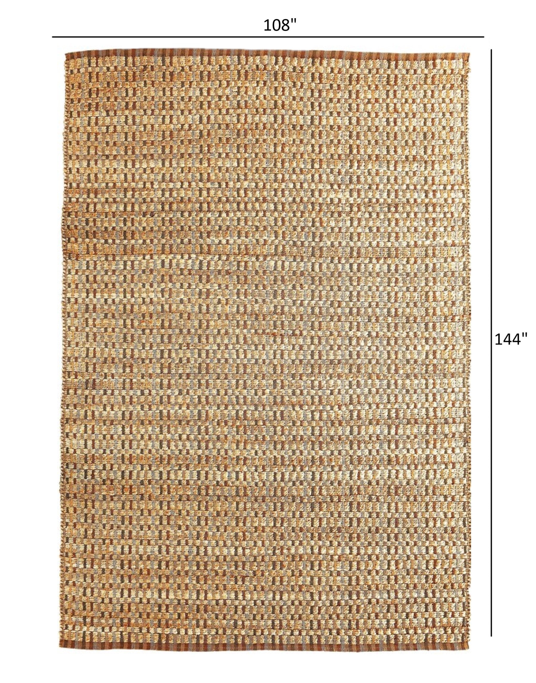 9' X 12' Tan Classic Interwoven Area Rug