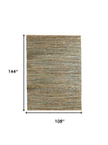 9' X 12' Natural Hand Woven Area Rug