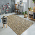 8' X 10' Natural Jute Hand Woven Area Rug