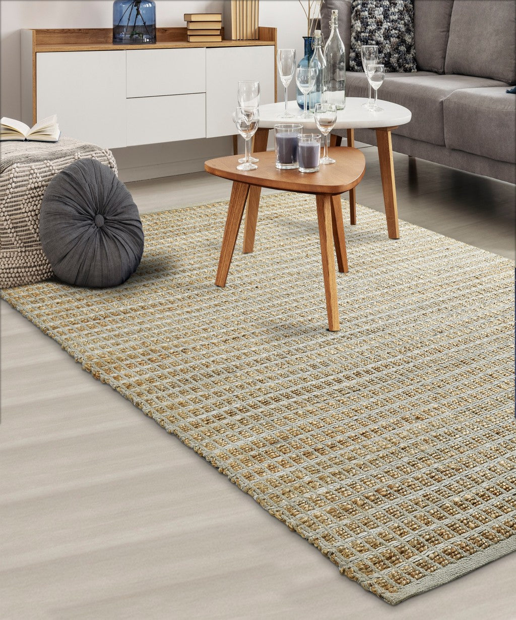8' X 10' Natural Hand Woven Area Rug