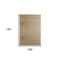 8' X 10' Natural Hand Woven Area Rug