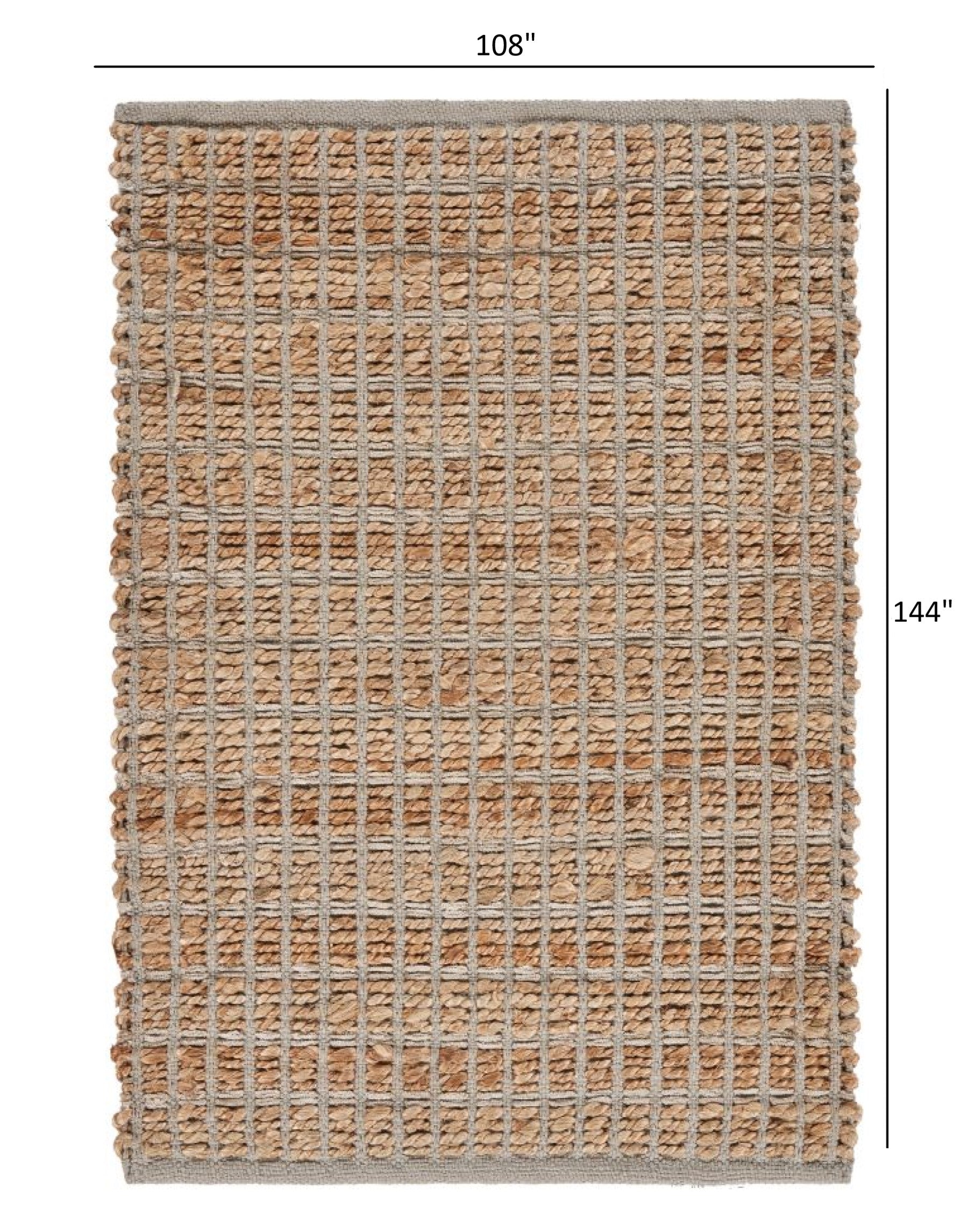 8' X 10' Natural Hand Woven Area Rug