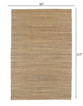 5' X 8' Natural Hand Woven Area Rug