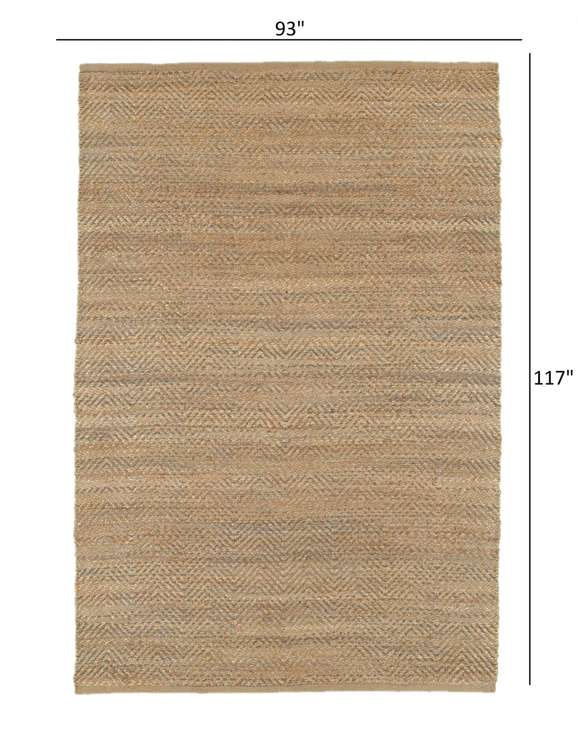 5' X 8' Natural Hand Woven Area Rug