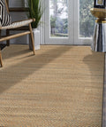 5' X 8' Natural Hand Woven Area Rug