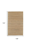 5' X 8' Natural Hand Woven Area Rug