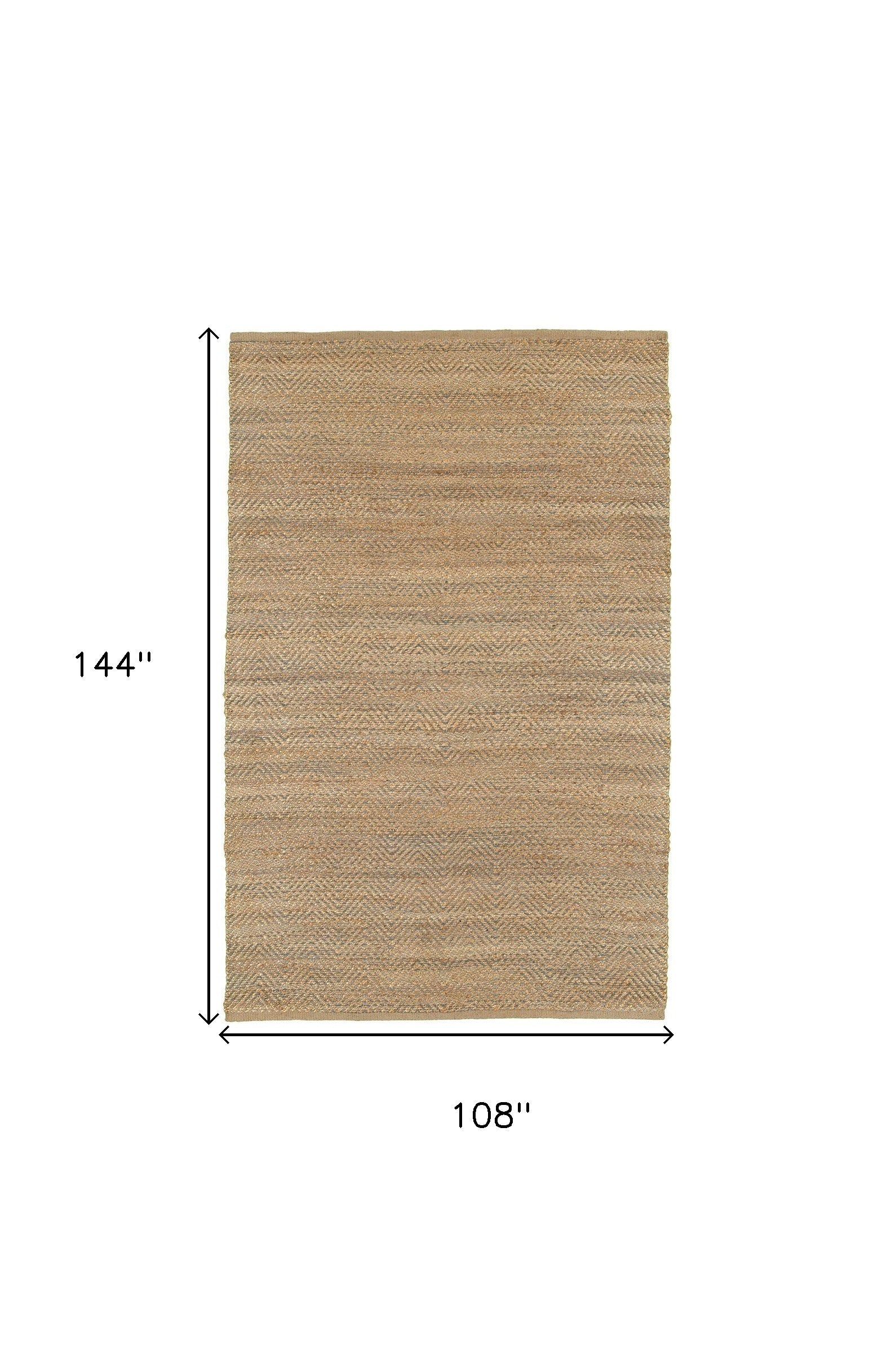 5' X 8' Natural Hand Woven Area Rug
