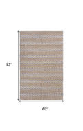 5' X 8' Natural Hand Woven Area Rug