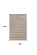 5' X 8' Natural Hand Woven Area Rug