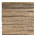 8' X 10' Tan And Black Jute Flatweave Handmade Area Rug